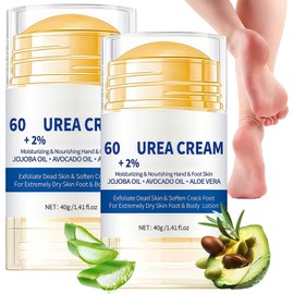 2PCS Wormeer Urea Cream for Feet, New Urea Foot Cream & Heel Balm for Cracked Heels and Dry Skin, Heel Balm for Cracked, Foot Moisturiser