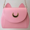 LoveWLC Moon Luna Cat Purses,Pu Goth Cosplay Moon Sailor Bag