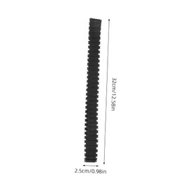 SAFIGLE 2 Pcs Rubber Crawler Tankway Truck Tank Crawler Replacement Tank Crawler Tank Crawler Tank Tracks Tank Tracks Parts Robot Tracks Replacement Rubber Tank Tracks Replacement Tank Tracks Black