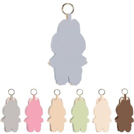 sizzlepop Plush Keyring Rabbit, Cuddly Toy Design with Ears, Fluffy Bag Pendant (Blue)