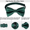HISDERN Bow Tie Pre-Tied Men's Bow Tie with Pocket Square