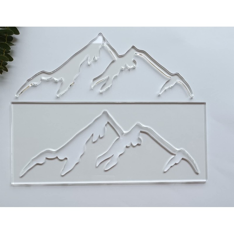 Mountain Range Router Template,Acrylic Router Template,Charcuterie Board Template for Woodworking&Craft