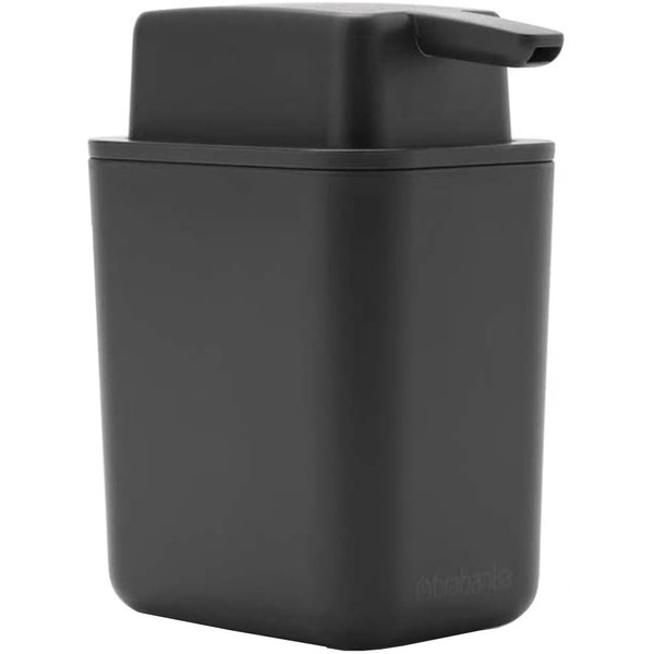Brabantia 302503 Soap Dispenser, Push Type, Refill, Dark Gray, Capacity: 8.5 fl oz (250 ml)