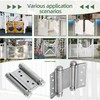 AnvFlik 4pcs 3in Double Action Spring Hinges, Self Closing Door
