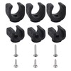 6 Pieces Flashlight Mounting Brackets, Torch Holder with Screws for