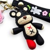 RATASK Cute Bear Keyring bagcharm pendant (Black)