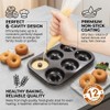 2 Pack Nonstick Donut Baking Pans, 6 Cavity Easy Steel