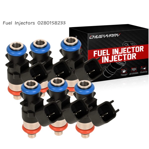 CHUSYYRAY Set of 6 Fuel Injectors for 2011-2017 Dodge Grand