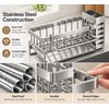 Kitchen Sink Organizer for Cleaning Supplies – Metal Drain Rack