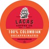 Lacas Coffee 100% Colombian Decaf Single Serve Cups, Compatible with