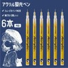 Acrylic Markers, Gold, 0.02 inches (0.5 mm), Extra Fine, Set