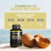 NuBoost Vitamina D3 + K2 con Aceite de Coco -