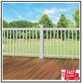 Fiberon Armorguard Classic White Plastic Line Rail Hardware Kit