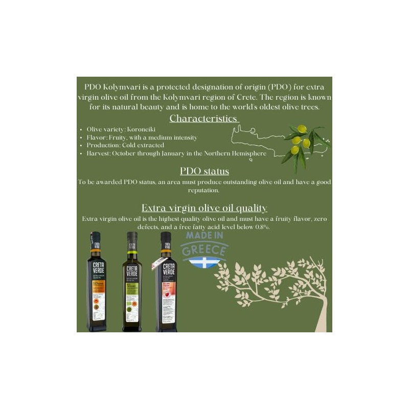 CRETA VERDE | Cold Pressed 100% Greek Extra Virgin Olive