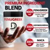 10000Mg Fenugreek Capsules - 3in1 Combined Ashwagandha & Maca -
