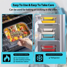 Stainless Steel Lunch Box with Silicone Sleeve/Metal Bento Box with 3 Compartments, Leak-Proof Lunch Container, Metal Food Storage for Travel, Work,Microwavable Dishwasher Safe-41Oz Extra Large