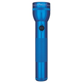 Maglite Heavy-Duty Incandescent 2-Cell D Flashlight in Display Box, Blue