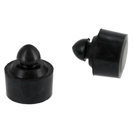 Set of 2 rubber buffers (mushroom rubber) black for bench - for Simson S50, S51, S53, S83, SR50, SR80, KR51 Schwalbe