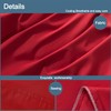 WhatsBedding Body Pillow Cover Cotton Fabric, Long Pillow Case Breathable