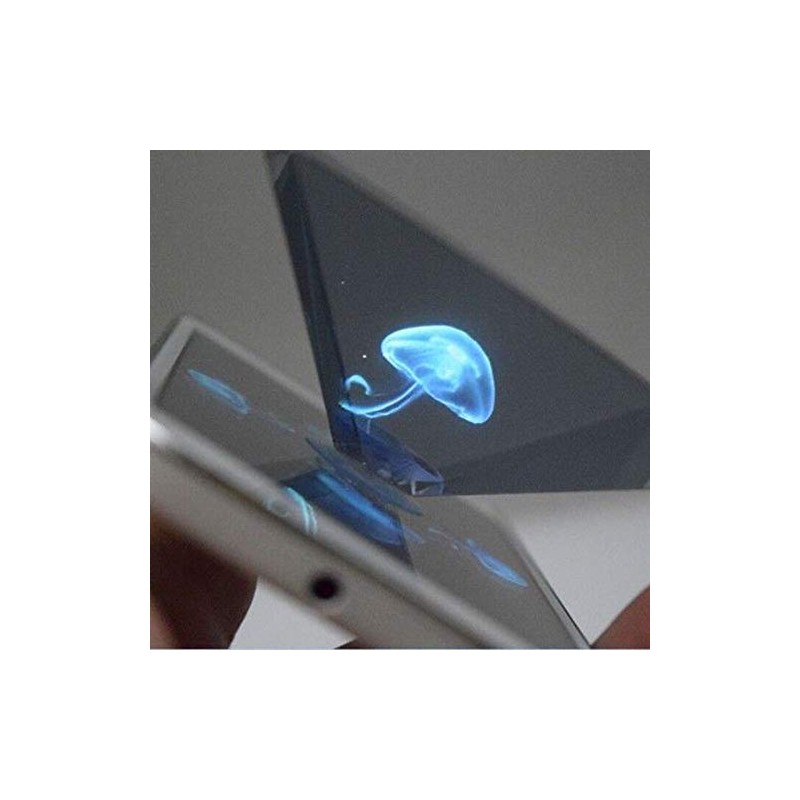 Arinda Proyector de pirámide con holograma 3D portátil para teléfono