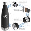 Stainless Steel Drinking Bottle, 0.5 Litres, BPA-Free, Thermos Flask, Double-Walled