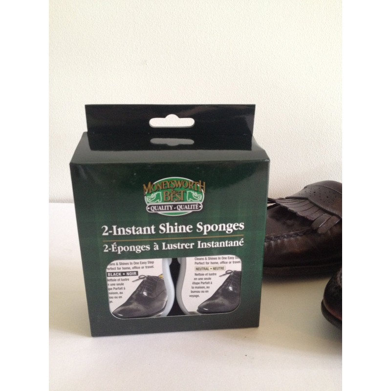 Moneysworth & Best Instant Shine Sponge-Pack of 2 (Neutral)