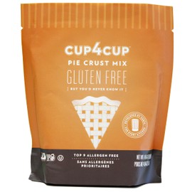 Cup4Cup Pie Crust Mix, 1 Lb, Certified Gluten Free, Non-GMO, Dairy Free, Vegan, Made in the USA