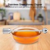 Metal Hoeny Dipper, Stainless Steel Drizzle Spoon, Solid Honey Stick,