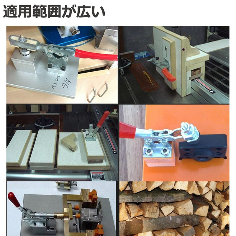 Yosoo Mini Toggle Clamp, 2 Pack GH-101-A Vertical Clamp Downward