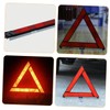 Ciieeo 3pcs Reflective Emergency Triangle Roadside Signs Sturdy Car Safety