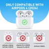 for AirPods 4 Case Cover 2024, Cute Leather Shockproof Protective