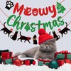 Meowy Christmas Banner, Cat Christmas Decorations, Funny Merry Christmas Banner,