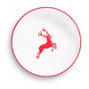 GMUNDNER KERAMIK Bowl Large Capacity 0.2 Litres Ruby Red Deer