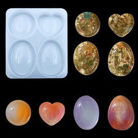 Thumb Worry Stone Resin Molds Crystal Chakras for Epoxy Resin Casting