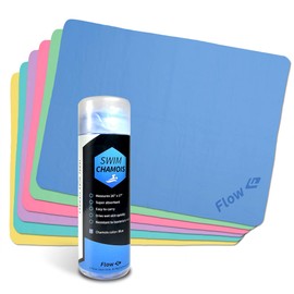 Flow - Toalla de gamuza para natación, 26 x 17 pulgadas, color amarillo