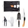 Garden Tool Set URASISTO 4 pcs Gardening Tool kit -Trowel,
