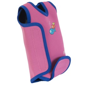 Swimbest Baby Wetsuit - A Neoprene Baby Swimming Costume/Baby Wrap for 0-24 Months with 50+ UV Protection (Pink, 6-12 Months)