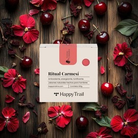 Happy Trail | Jabón Natural para hombres | Jamaica y Cereza | Antioxidante, Energizante, Tonificante, 100 grs. Hecho en México. Ingredientes naturales. Sin quimicos agresivos sin parabenos, sin fosfatos. Lo mejor para tu piel