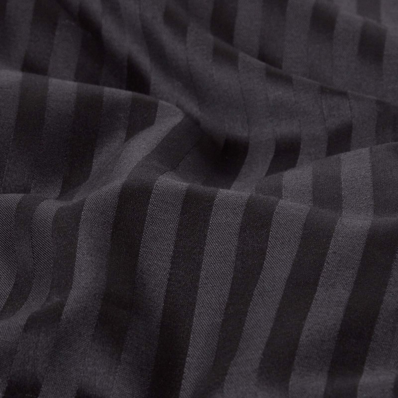 HOMESCAPES Black Pure Egyptian Cotton Body Pillowcase 330 TC 500