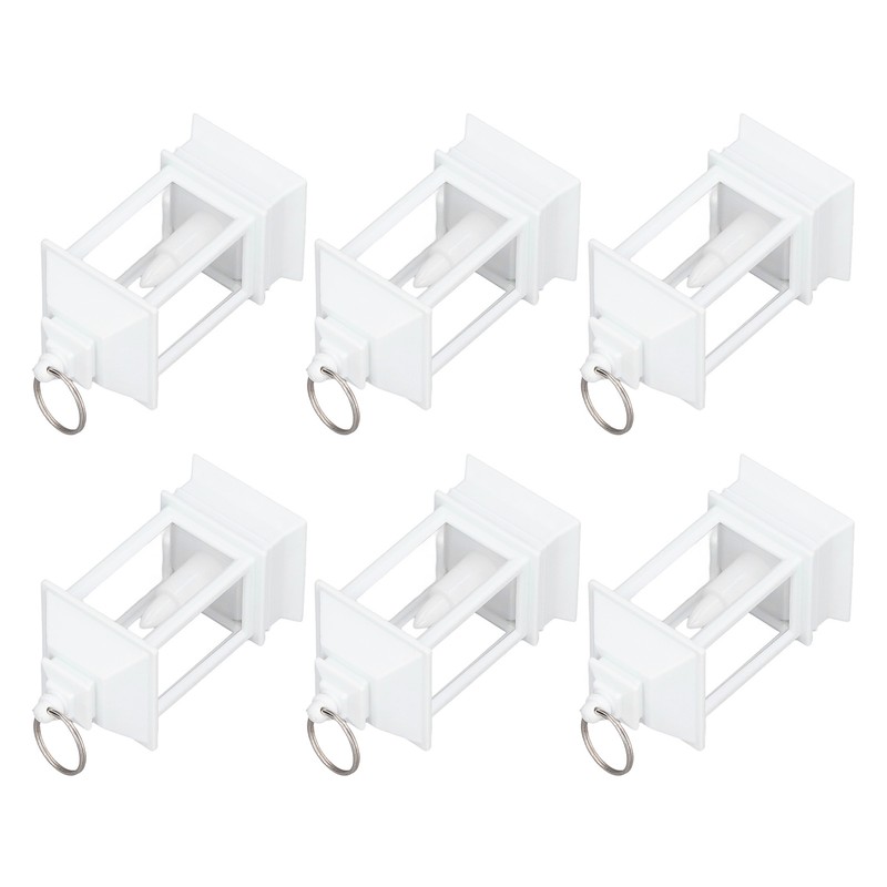 6PCS Ramadan Decorative Lights House Shape Plastic Wind Light Fireplace