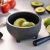 Service Ideas MB50PBL Molcajete Bowl with Pestle, 50 Ounces, Polypropylene,