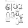New Look Sewing Pattern 6735: Misses Separates, Size A, Velvet,