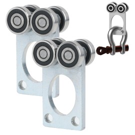 Fuperoo 4 Wheel Trolley Assembly Rollers.Bearing Trolley Assembly.The top of The Trolley has Room for Set Screws, Allowing The use of a 1-5/8" high Strut Channel