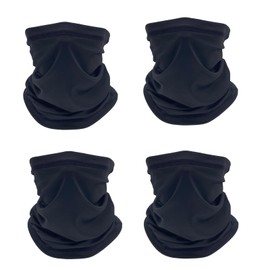 4 Pack Neck Gaiter Face Mask for Men & Women - Breathable Bandana,Neck Scarf & Balaclava,Multi-Purpose Sun Protection