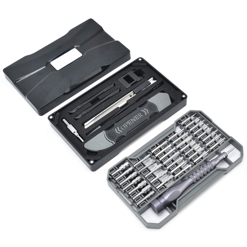 69Pcs Accurate Screwdriver Kit Magnetic 4x28mm Matte Chrome Long Diameter