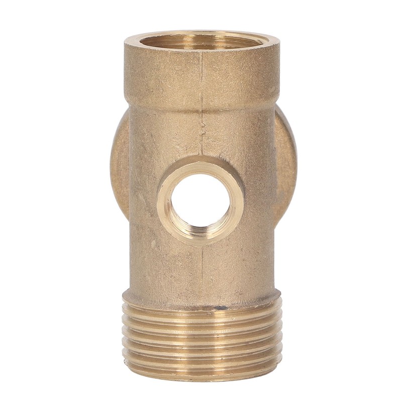 4 Ways Water Hose Splitter Brass G1in Pipe Adapter Connector