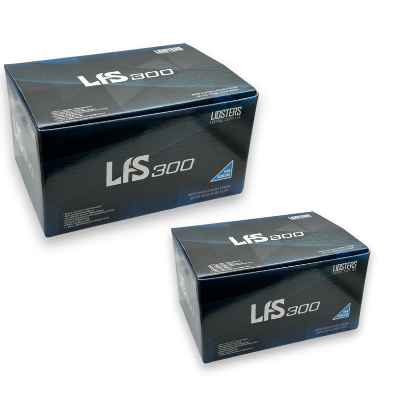 2 x LFS 300 Multiplier Sea Fishing Reels 20lb Blue