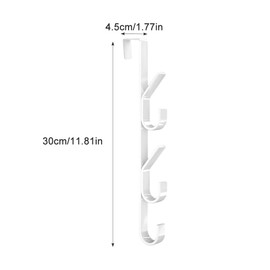 Pixaro 4PCS Over Door Hanger,Door Hooks Over The Door Hook Hanger,Stainless Steel Door Hangers for Clothes,Over Door Hook for Clothes Towels Robes, Bedroom Bathroom Kitchen Wardrobe