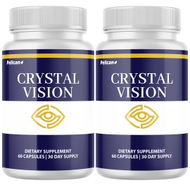 Pelican Vitamins Crystal Vision- Eye Support with Lutein- 2 Bottles- 120 Capsules