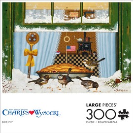 Buffalo Games - Charles Wysocki - Bird Pie - 300 Piece Jigsaw Puzzle for Adults Challenging Puzzle Perfect for Game Nights - Finished Puzzle Size is 21.25 x 15.00